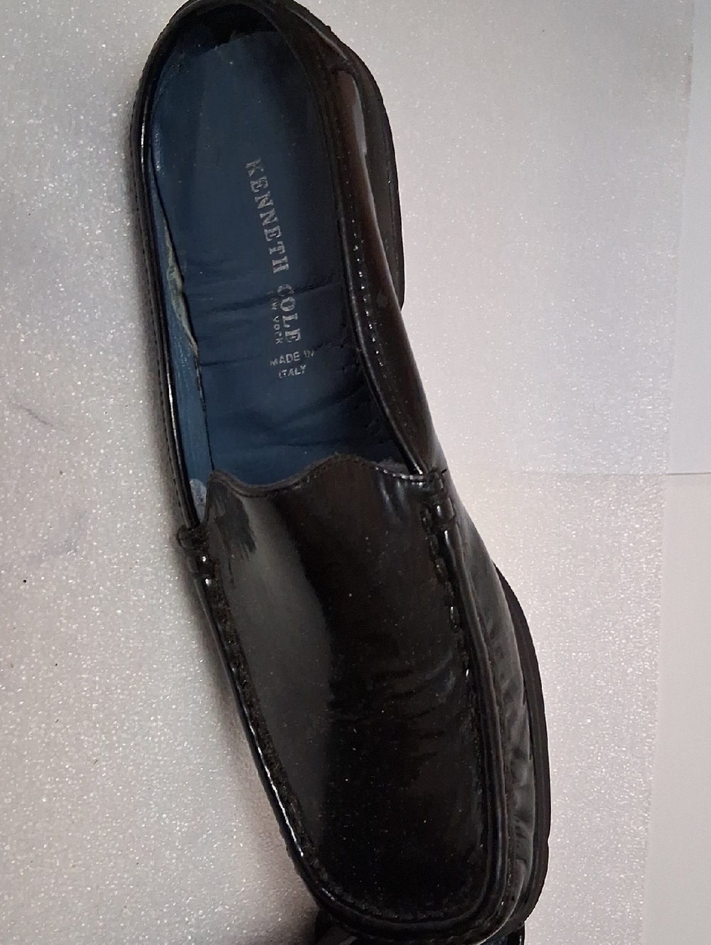 Kenneth Cole Black Patent Leather Slip-On Loafer